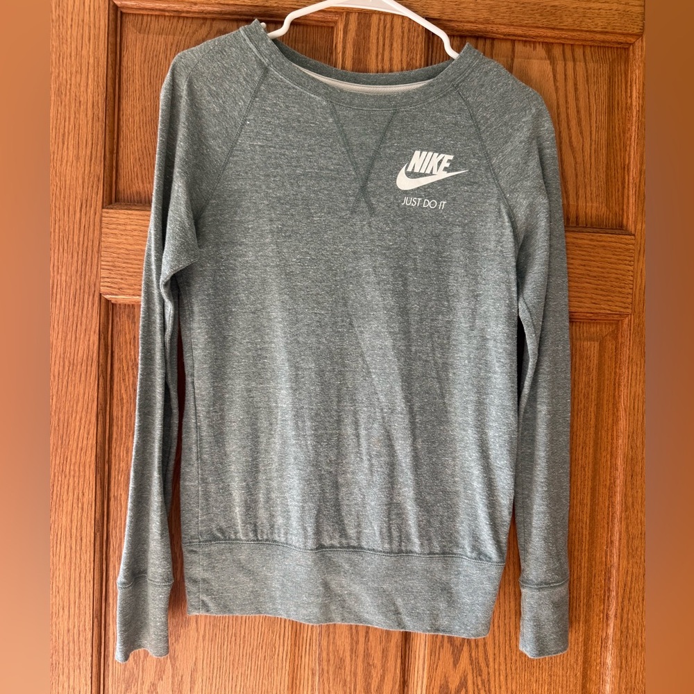 Nike Sage Green Long Sleeve Tee
